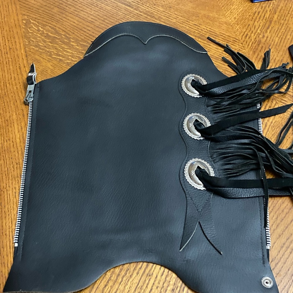 Leather Legs!  Biker leather calf covers